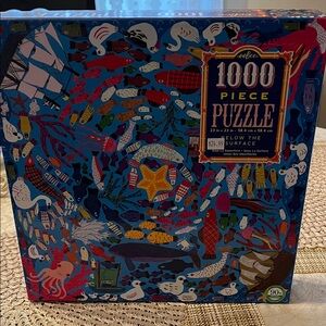 eeBoo 1000 Piece Puzzle - Below the Surface - Blue and Multicolor